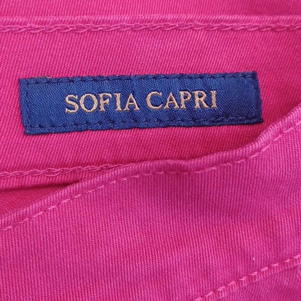Lucky Brand Jeans Sofia Capri Skinny Mid Rise Red Denim Jeans  14 / 32 Ankle - Picture 3 of 6